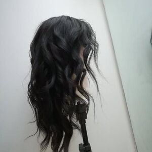 Elegant Black Wavy Hair Wig